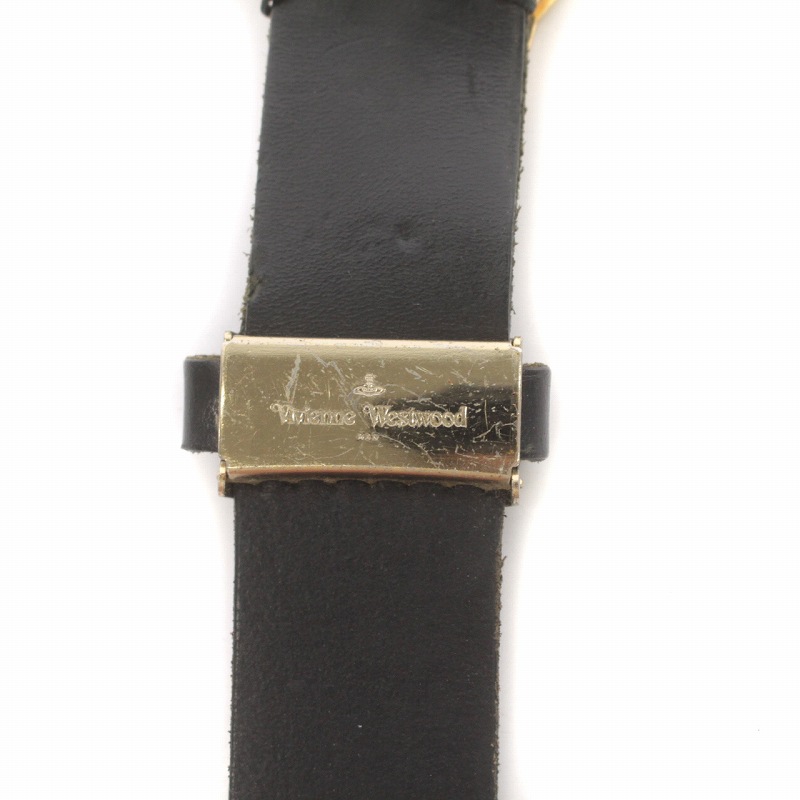 Vivienne Westwood オーブ　スタッズ　ベルト　 黒×金 ヴィヴィアンウエストウッド Vivienne Westwood オーブバックル