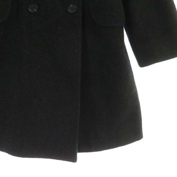 e：【美品】バーバリーロンドン ハーフコート ブラック バーバリー ロンドン BURBERRY LONDON Pコート ピーコート ケープ