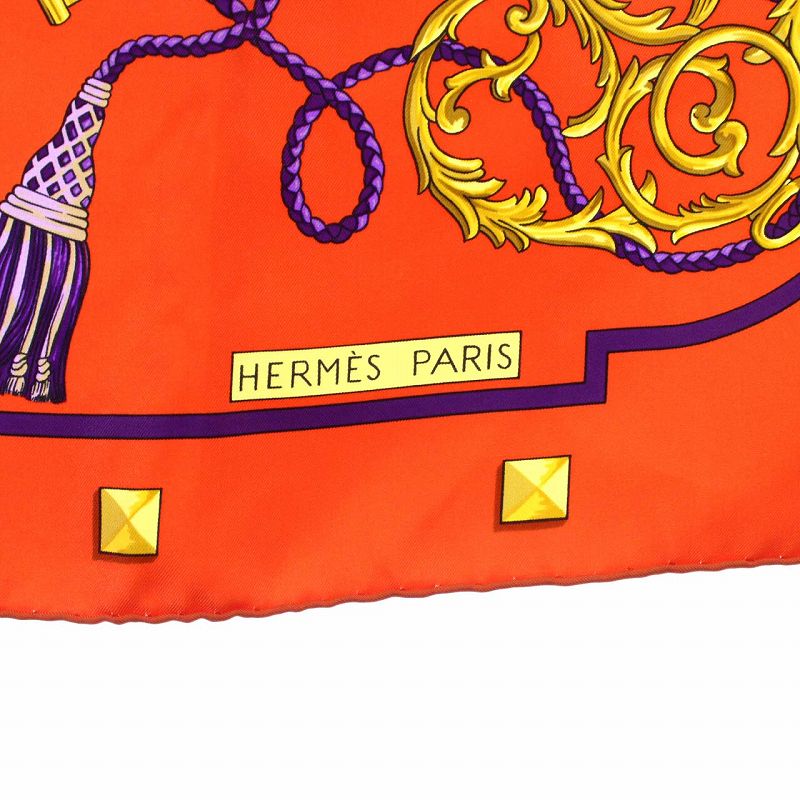エルメス HERMES スカーフ 大判スカーフ カレ90 鍵 レディース HERMES エルメス カレ90 LES CLES THE KEYS RARE 鍵柄 スカーフ
