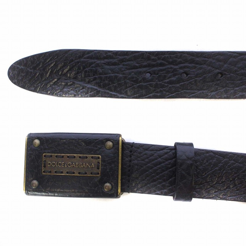 ドルチェ&ガッバーナ ドルガバ DOLCE&GABBANA ベルト レザー ロゴ  