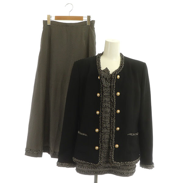 インゲボルグ INGEBORG セットアップ 3点セット ジャケット 七分袖  