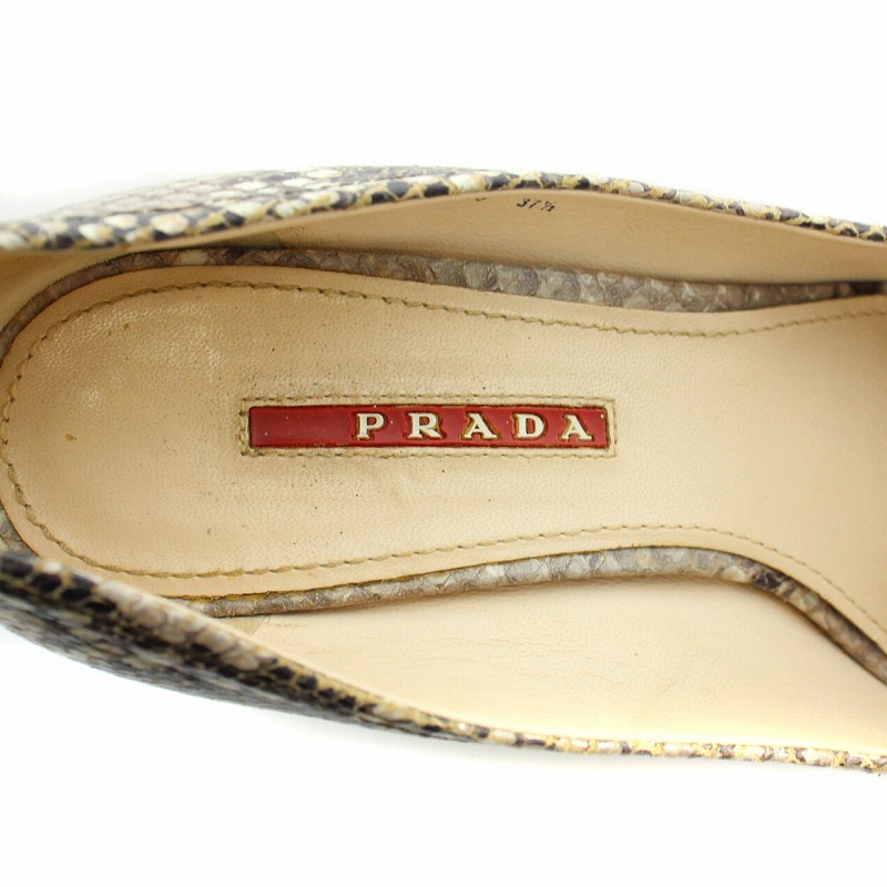 プラダスポーツ PRADA SPORT パンプス ウェッジソール オープントゥ 