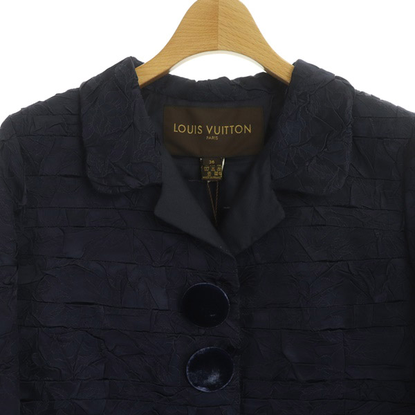 未使用品 ルイヴィトン LOUIS VUITTON ジャケット ショート丈 七分袖 