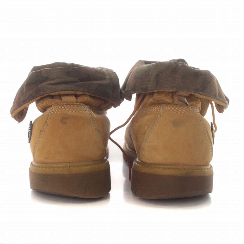 ティンバーランド Timberland ヌバックブーツ ロールトップ ロゴ