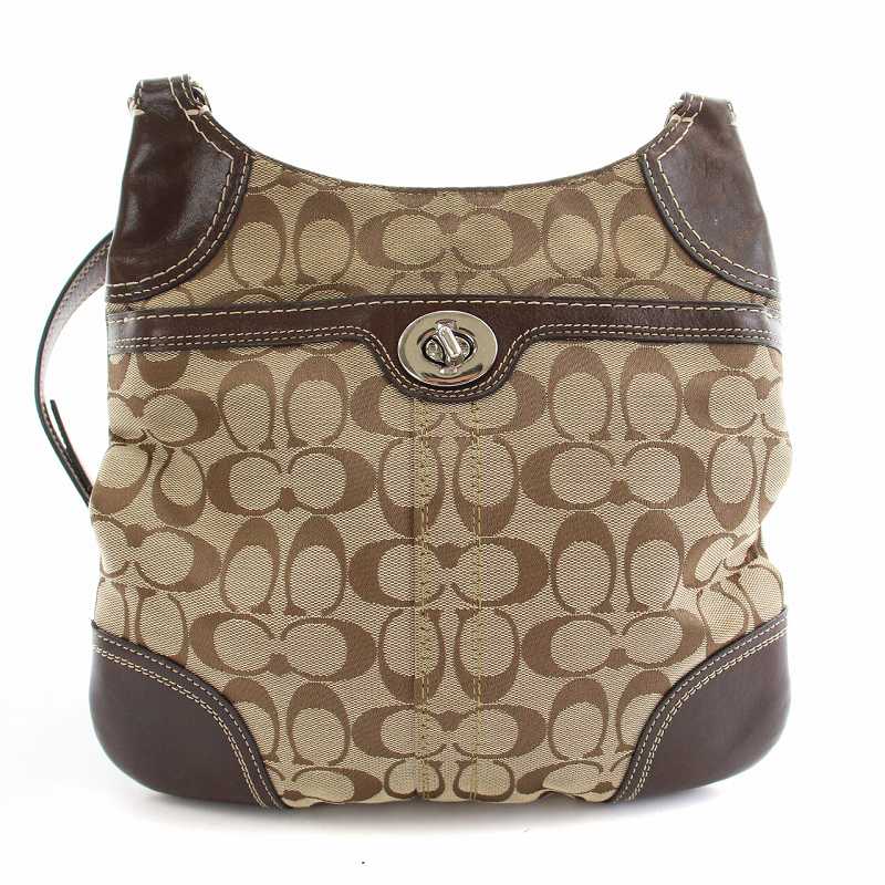 コーチ COACH ショルダーバッグ シグネチャー キャンバス レザー 