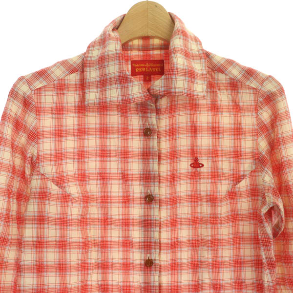 Vivienne Westwood RED LABEL 長袖シャツ サイズ2 ヴィヴィアンウエストウッド レッド レーベル Vivienne Westwood