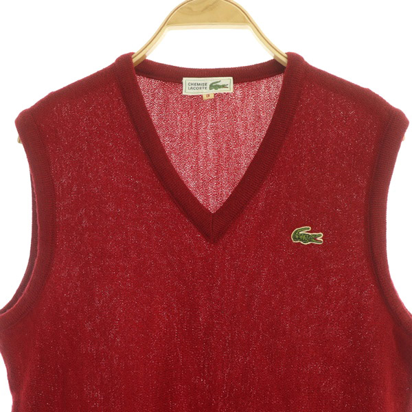 ラコステ LACOSTE CHEMISE ニットベスト Vネック プルオーバー