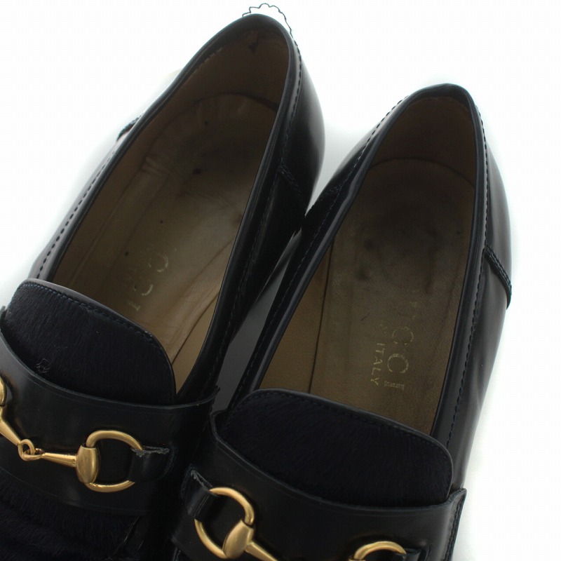 GUCCI グッチ ハラコ ホースビットローファー ローヒール グッチ GUCCI ローファー シューズ ヒール ハラコ ホースビット