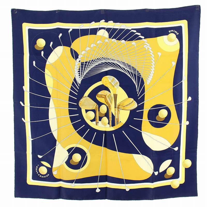 エルメス HERMES カレ 90 SWING スウィング 大判 スカーフ ゴルフ  