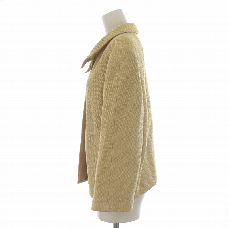 シャネル CHANEL ツイードジャケット 裏地総柄 レーヨン混 44 XL
