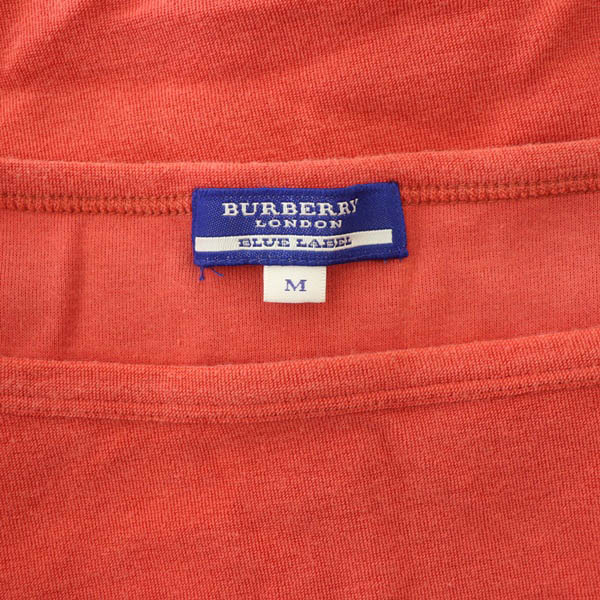 【新品】BURBERRY BLUE LABEL ノバチェックノースリーブ 刺繍 BURBERRY ロゴ刺繍 ノバチェック 裾フリルが可愛い♥赤タンク
