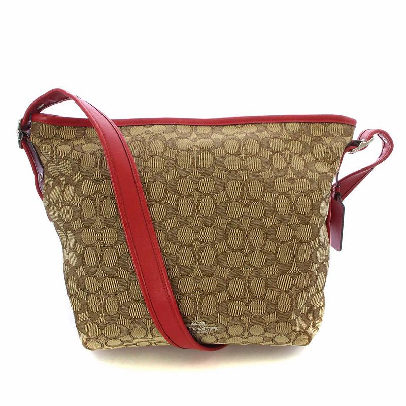 コーチ COACH デュッフレット ショルダーバッグ キャンバス レザー 