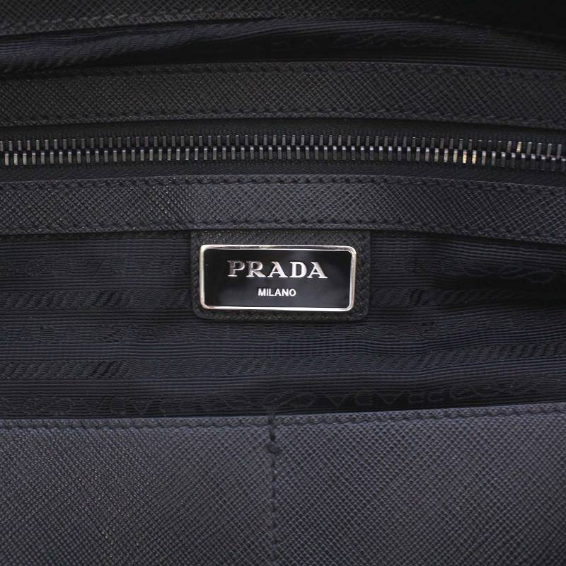 プラダ PRADA 三角ロゴプレート ビジネス トートバッグ ショルダー 