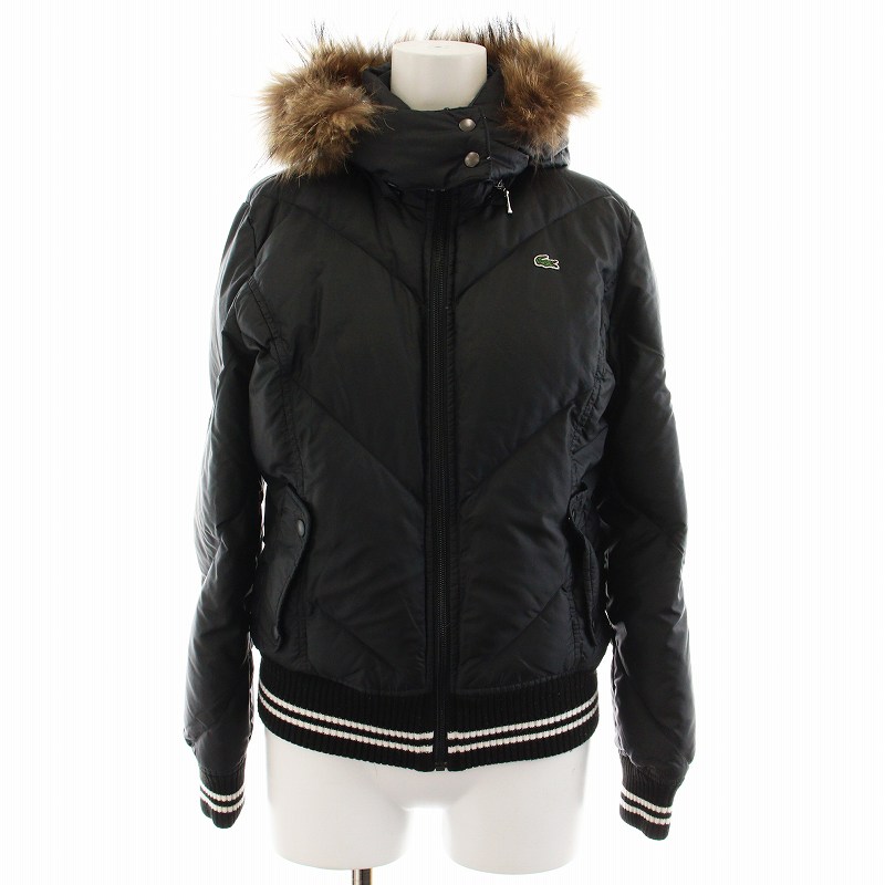 ラコステ LACOSTE ダウンジャケット リバーシブル フード ラクーン 