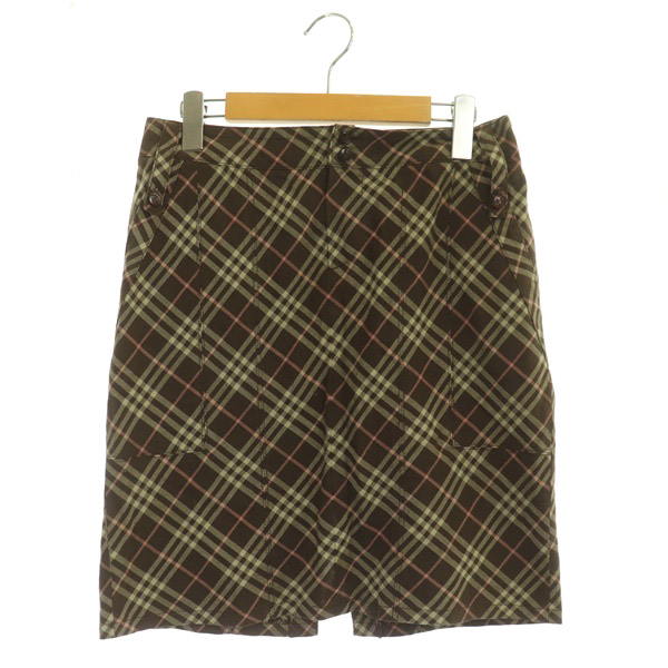 バーバリー ブルーレーベル BURBERRY】ストレッチミニスカート