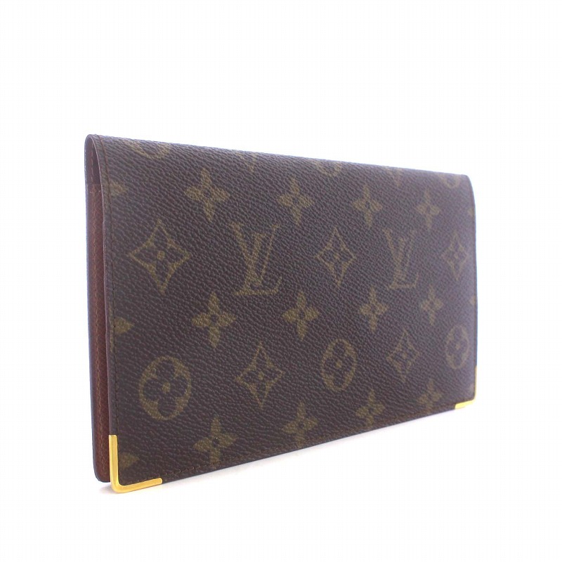 ルイヴィトン LOUIS VUITTON ポルト シェキエ ダブル 長財布 二つ折り 