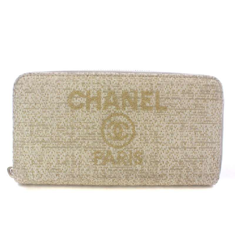 CHANEL 長財布 27725113 クリーム色