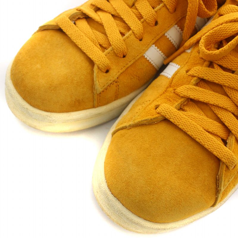 アディダス adidas スニーカー シューズ スエード 23.0cm 黄色