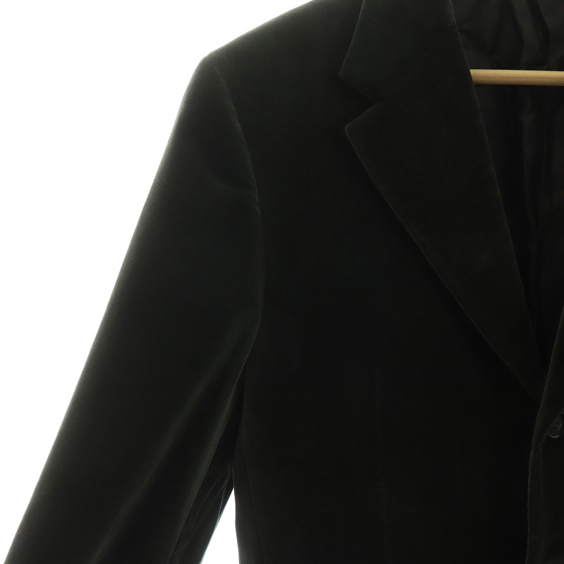 プラダ PRADA テーラードジャケット 長袖 ベロア 3B 総裏地 シングル