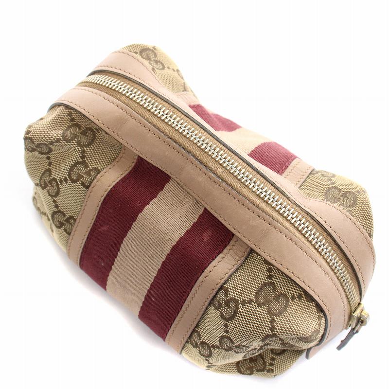 グッチ GUCCI コスメポーチ 化粧 ポーチ GGキャンバス
