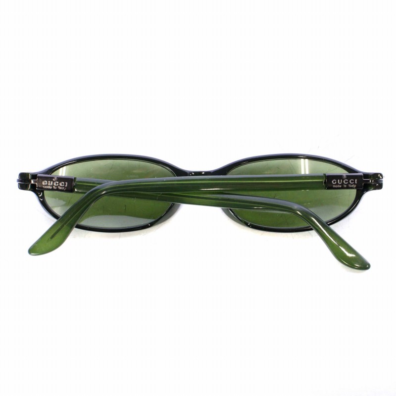 美品✨GUCCI GG2456 サイドGロゴ　アイウェア グリーン　ケース付 美品✨GUCCI GG2456 サイドGロゴ アイウェア グリーン ケース付