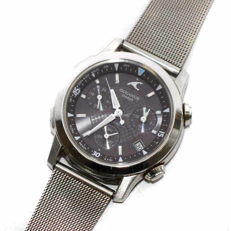 カシオ CASIO オシアナス OCEANUS 時計 ウォッチ 電波ソーラー クロノ
