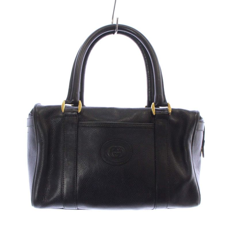 GUCCI ミニボストンバッグ ハンドバッグ レザー オールドグッチ ロゴ グッチ GUCCI オールドグッチ ハンドバッグ ボストンバッグ ミニ