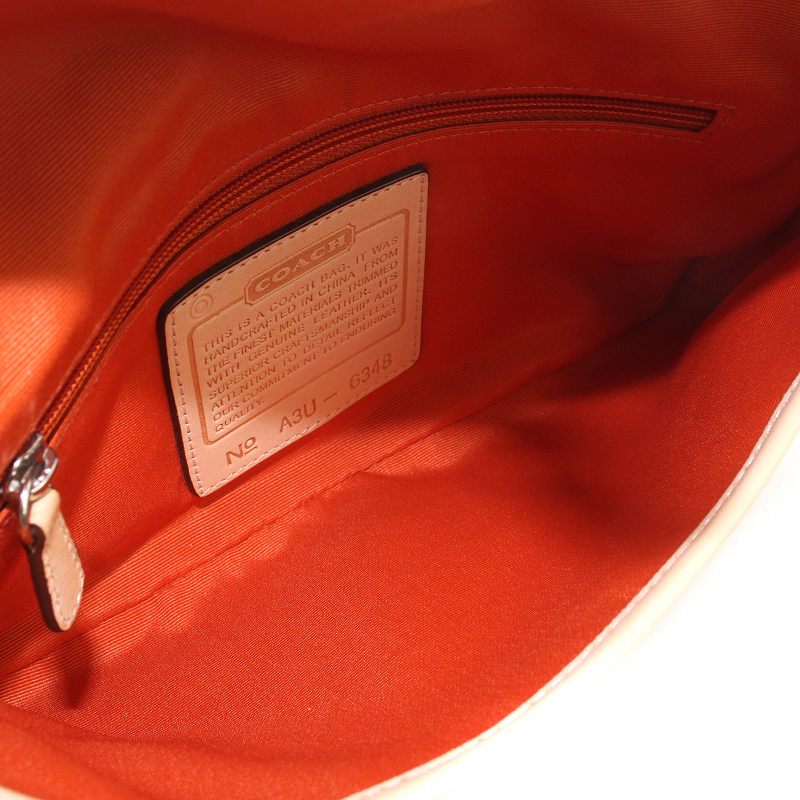 美品　コーチ　ハンドバッグ　アクセサリーバッグ　ワンショルダー　6348 COACH シグネチャー ワンショルダー アクセサリーポーチ バッグ 6348