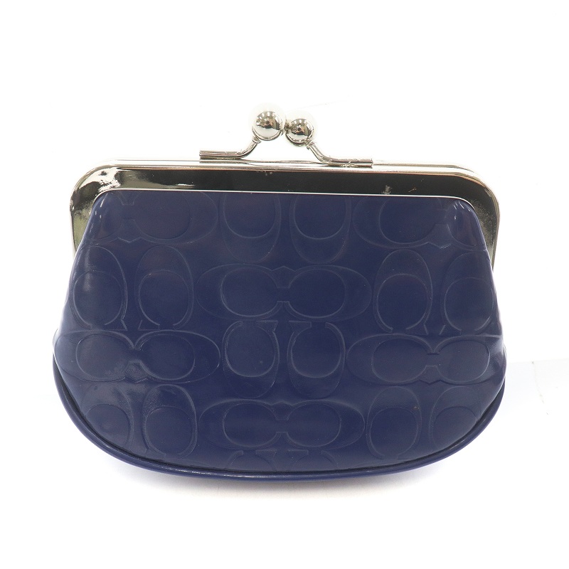 コーチ COACH がま口コインケース 小銭入れ ロゴ ハートチャーム  