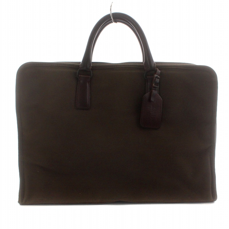 ポーター PORTER ビジネスバッグ ブリーフケース キャンバス ロゴ 茶