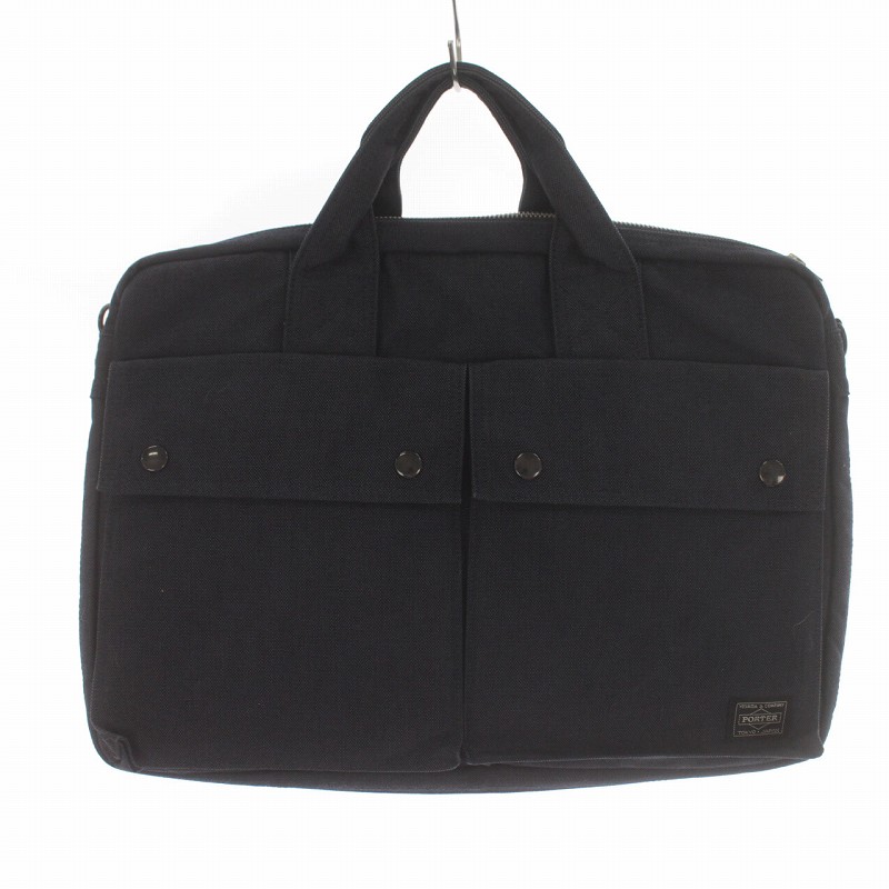 【良品】ポーター ビジネスバッグ ブリーフケース ポーター PORTER ビジネスバッグ ブリーフケース キャンパス 帆布