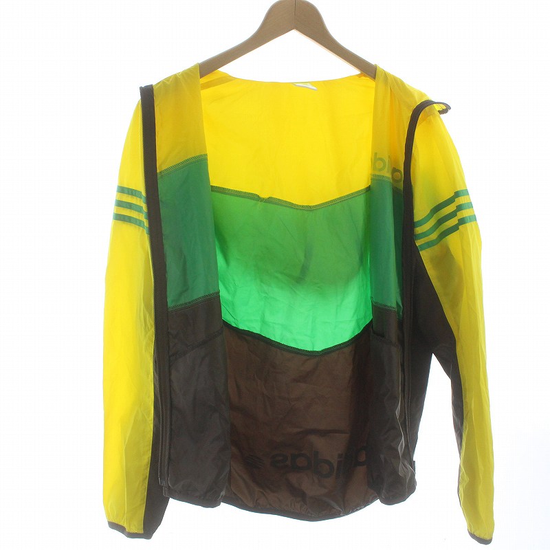 定価65000円adidas✖️kolor ナイロンジャケット adidas×KOLOR ナイロンジャケット11N007 11N007 ブラック サイズ