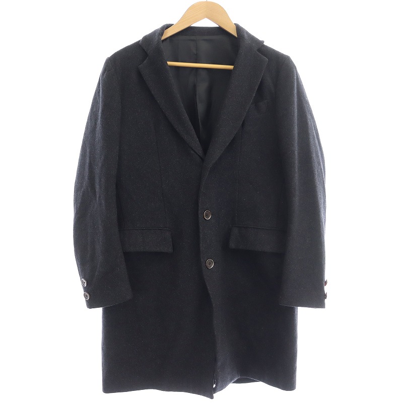 TAKEO KIKUCHI（タケオキクチ）チェスターコート 奇跡！アンゴラ100