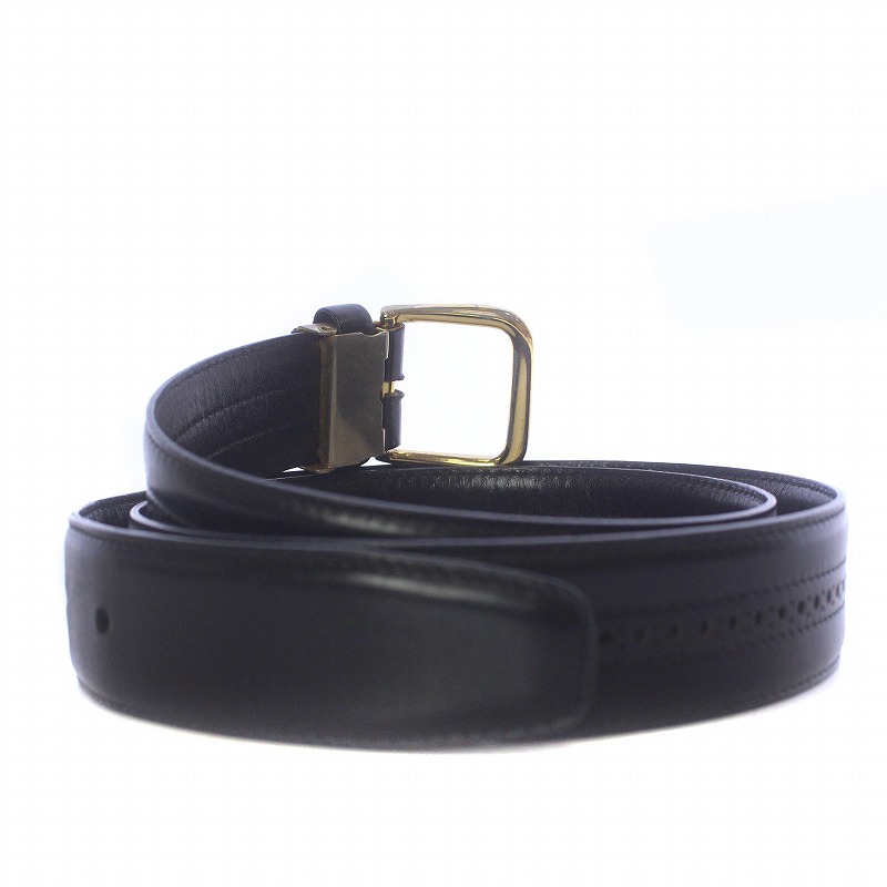 ダンヒル dunhill ベルト 牛革 カーフレザー イタリア製 ロゴプレート  