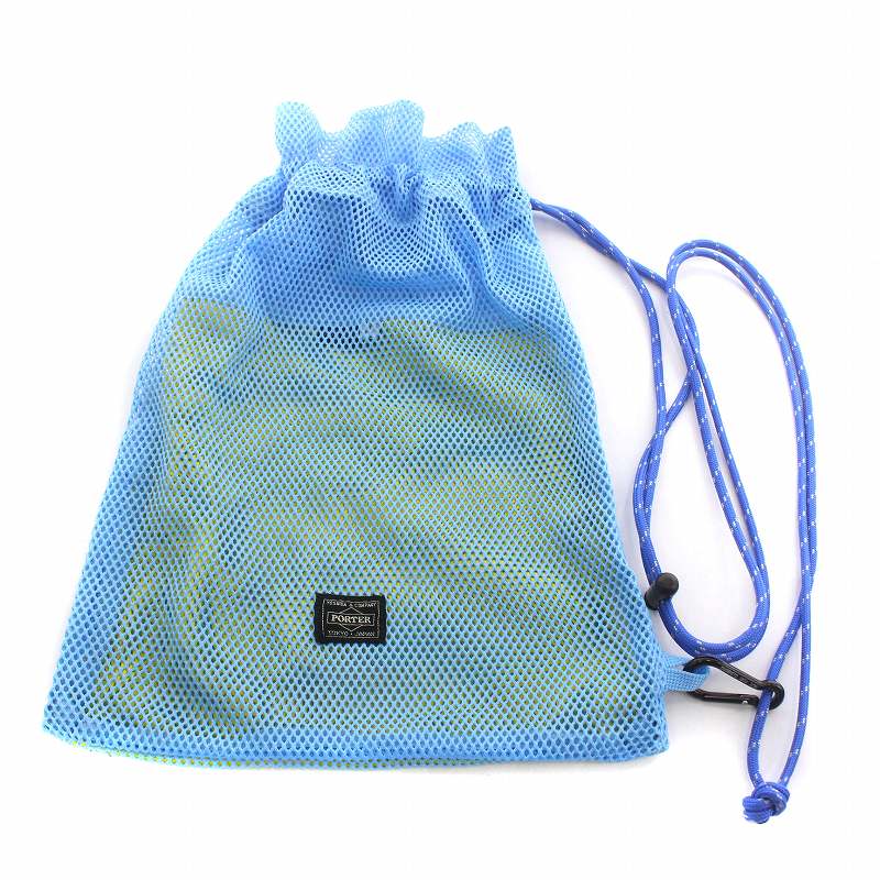 PORTER / 別注 巾着 Mesh Shoulder Pouch M