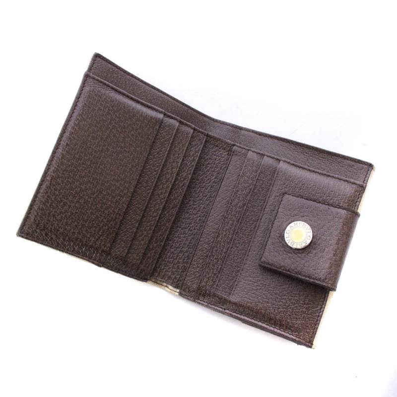 ブルガリ BVLGARI 財布 二つ折り キャンバス ロゴマニア Wホック