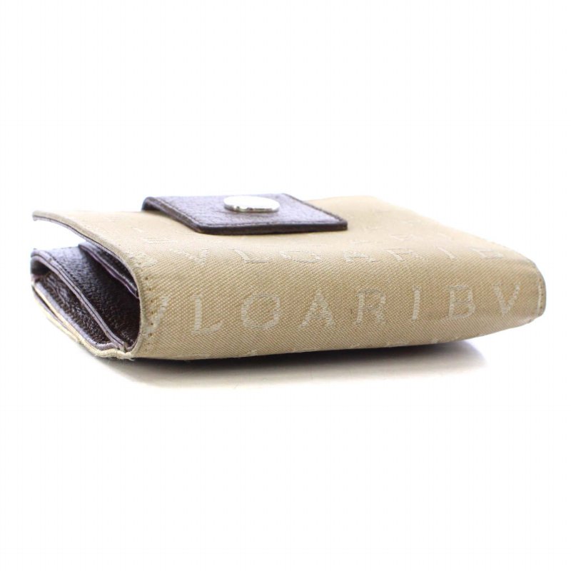 ブルガリ BVLGARI 財布 二つ折り キャンバス ロゴマニア Wホック  