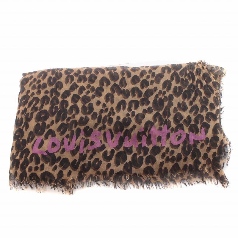 LOUIS VUITTON ヒョウ柄ストール 大判