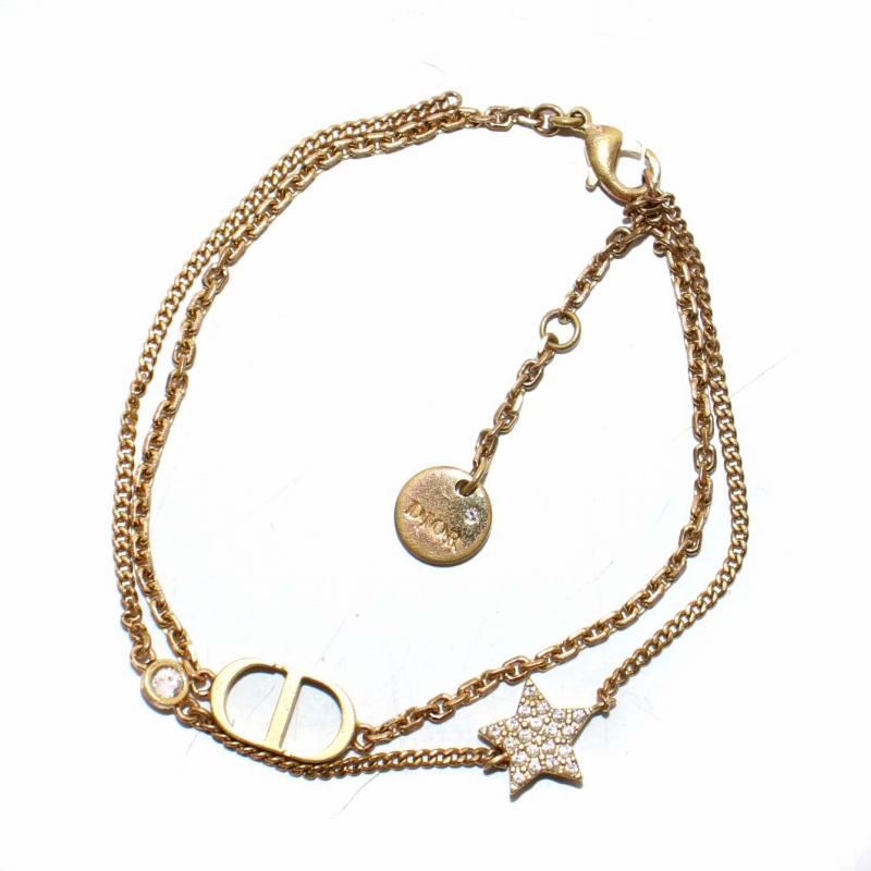 ディオール Dior ダブルブレスレット アクセサリー 星 スター