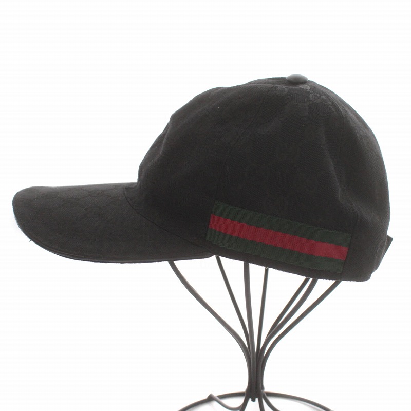 グッチ GUCCI ベースボールキャップ 帽子 GGキャンバス シェリーライン