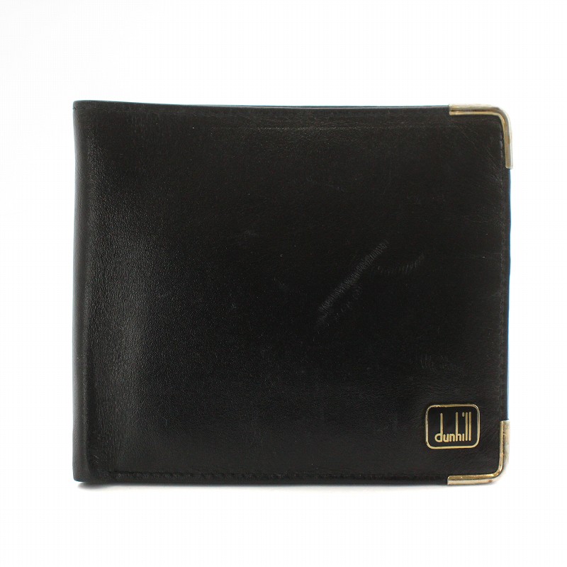 美品　Dunhill ダンヒル　メンズ　二つ折り財布　長財布　黒　イタリア製 ダンヒル(dunhill) 二つ折り メンズ長財布 | 通販・人気