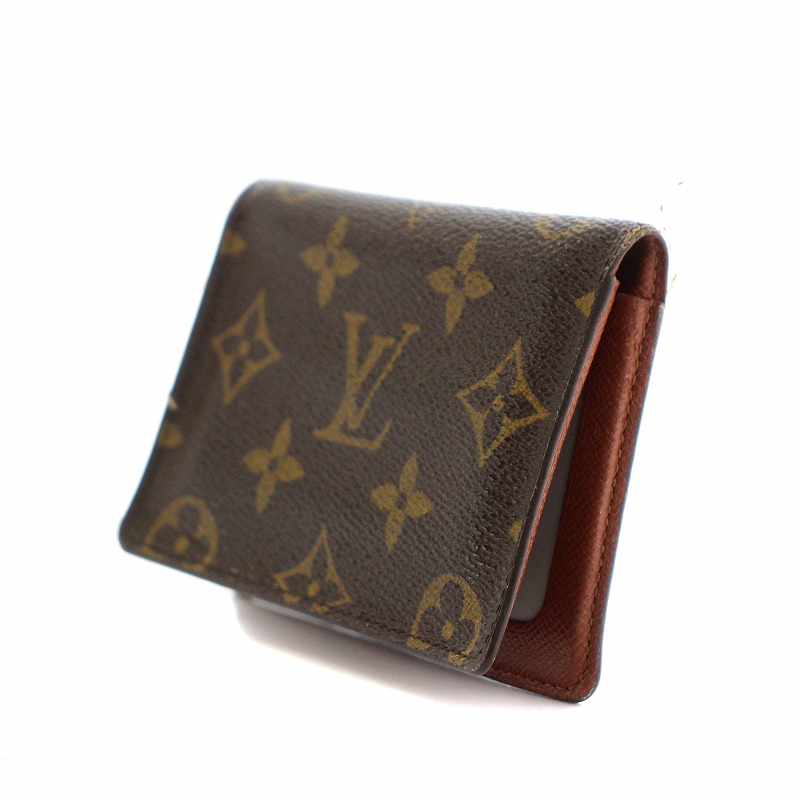 ルイヴィトン LOUIS VUITTON パスケース 定期入れ 二つ折り モノグラム 