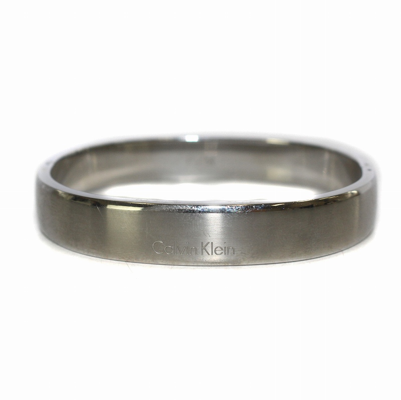 カルバンクライン CALVIN KLEIN バングル ブレスレット ロゴ シルバー 