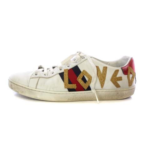 グッチ GUCCI エース エンブロイダリー スニーカー レザー ローカット  