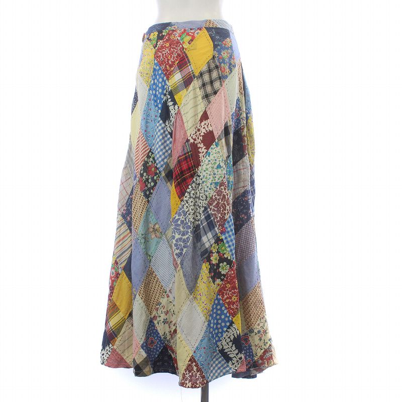 ポロ ラルフローレン POLO RALPH LAUREN フレア スカート パッチワーク  