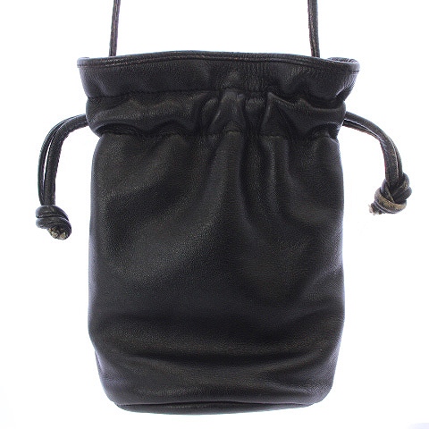 クリスチャンディオール Christian Dior 巾着 ショルダーバッグ レザー