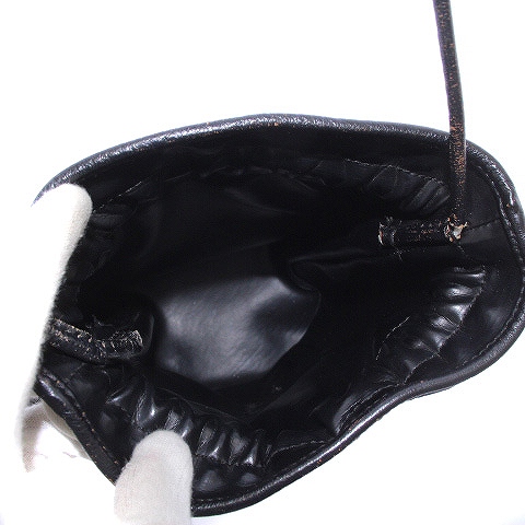 クリスチャンディオール Christian Dior 巾着 ショルダーバッグ レザー