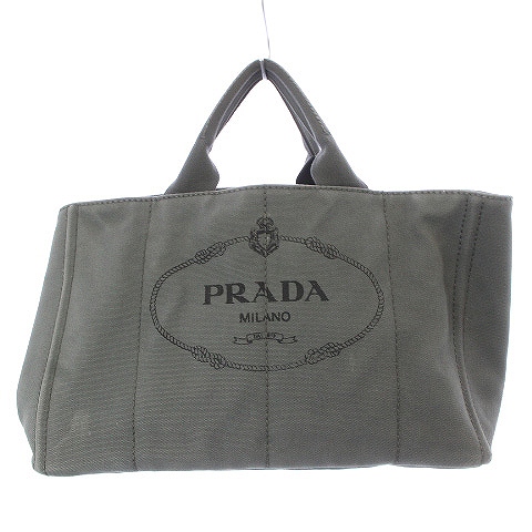プラダ PRADA カナパ 2WAY ハンド ショルダーバッグ キャンバス 三角 