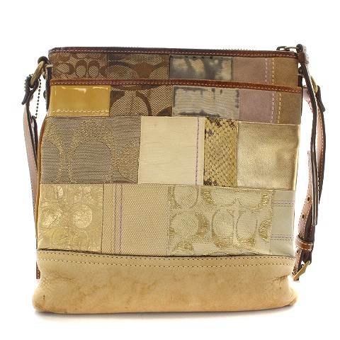コーチ COACH パッチワークバッグ ショルダーバッグ シグネチャー 