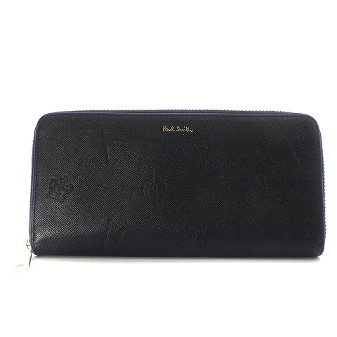 ポールスミス PAUL SMITH ポールドローイング 長財布 ラウンド 